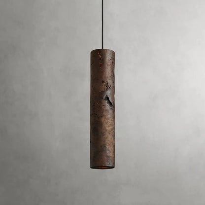 Milo Milpa Wood Cylinder Pendant Light