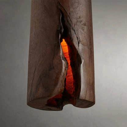 Milo Milpa Wood Cylinder Pendant Light