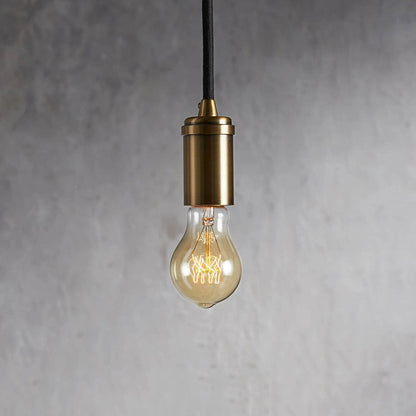 Lora brass plated swag pendant light