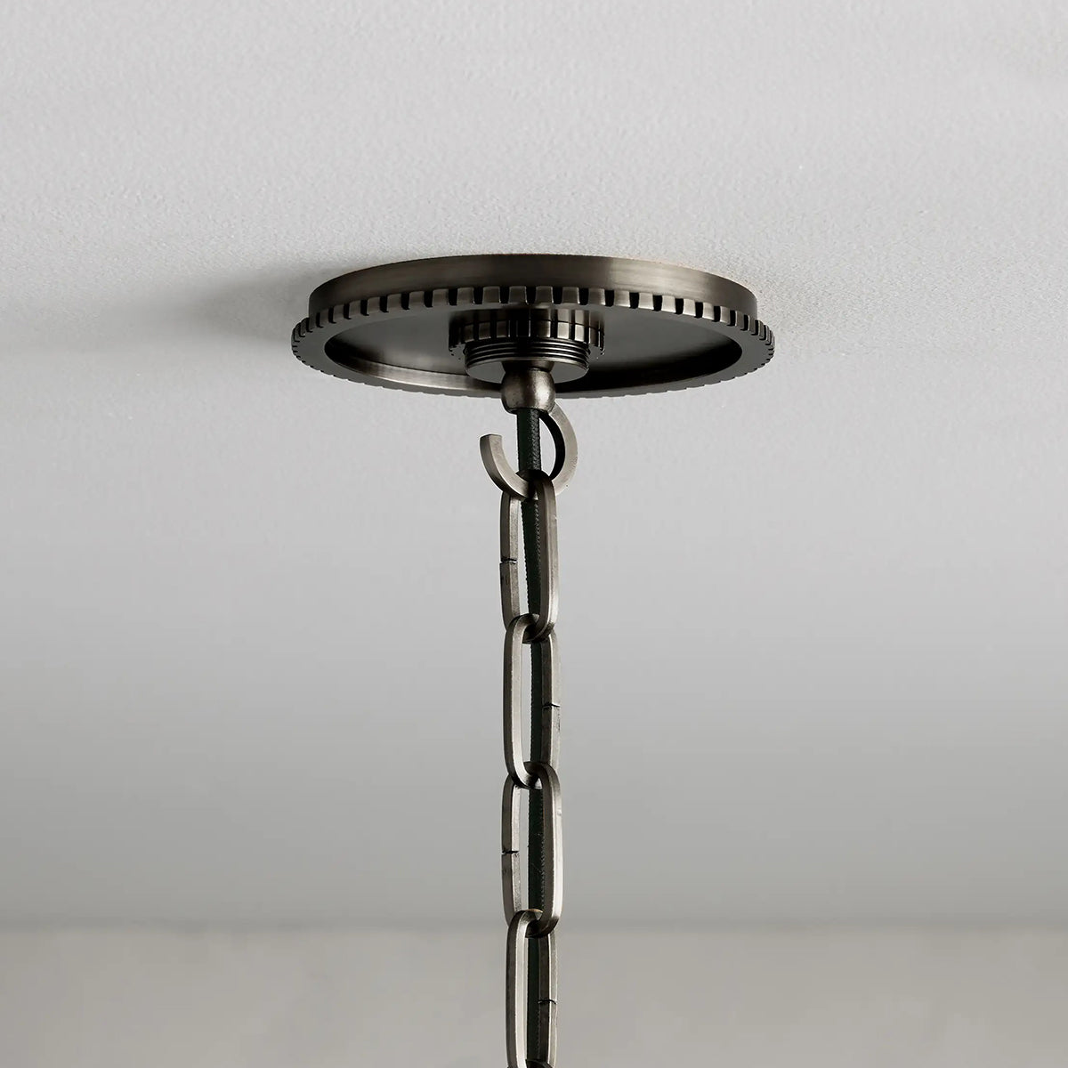 
Sean Steel Cylinder Pendant with Bronze Chain